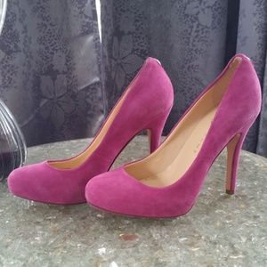 Ivanka Trump Pink Suede Heels